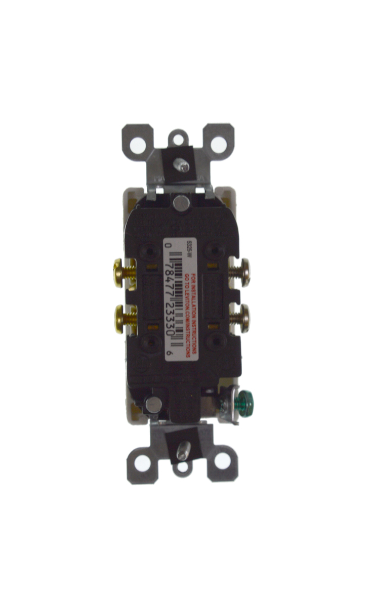 5325-W - Genuine OEM Leviton Decora Receptacle, 15A, 125V, White